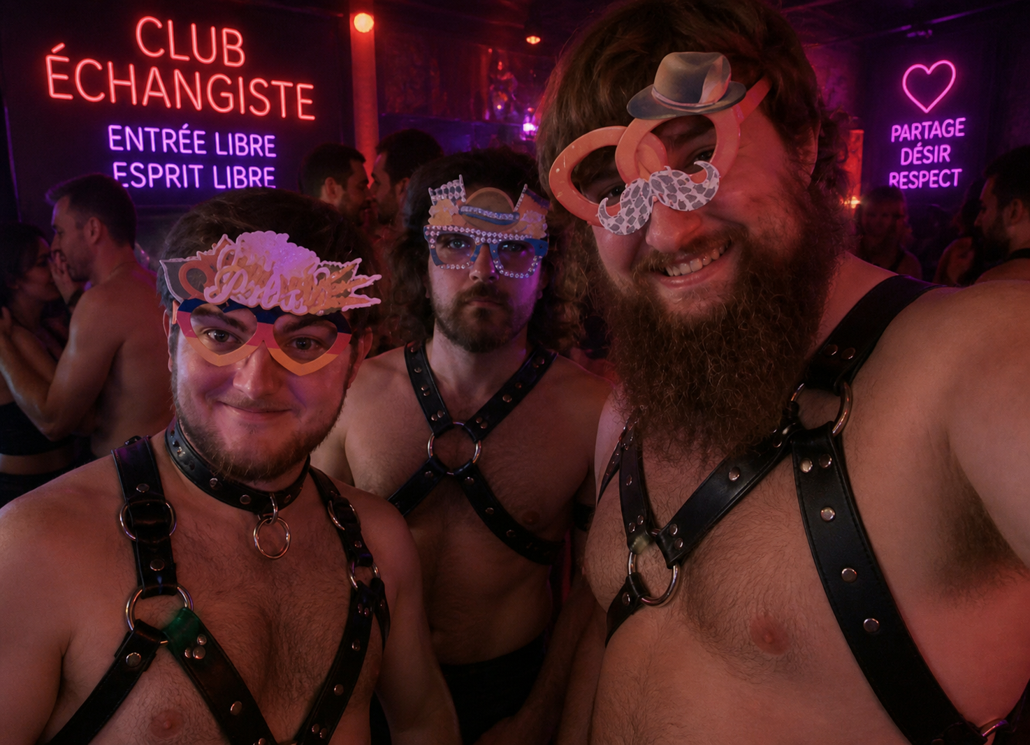 Les trois lurons au club échangiste